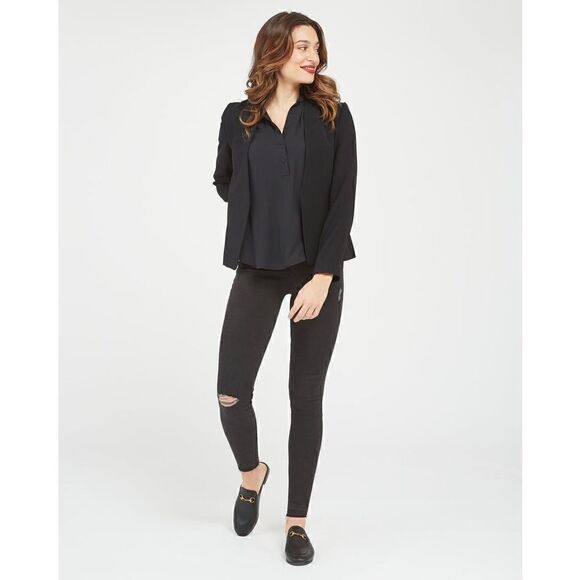Spanx Vintage Distressed Ankle Skinny Jeans vintage black XS new - Picture 1 of 13